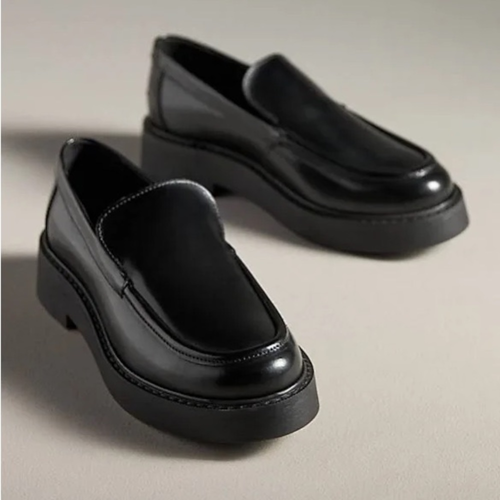 Anthropologie Maeve Classic Black Loafers - sold out